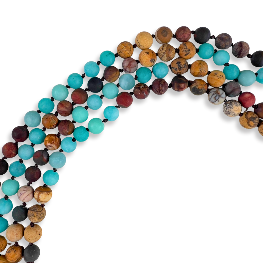 Mala Nepalí de Meditación - Colgante Om