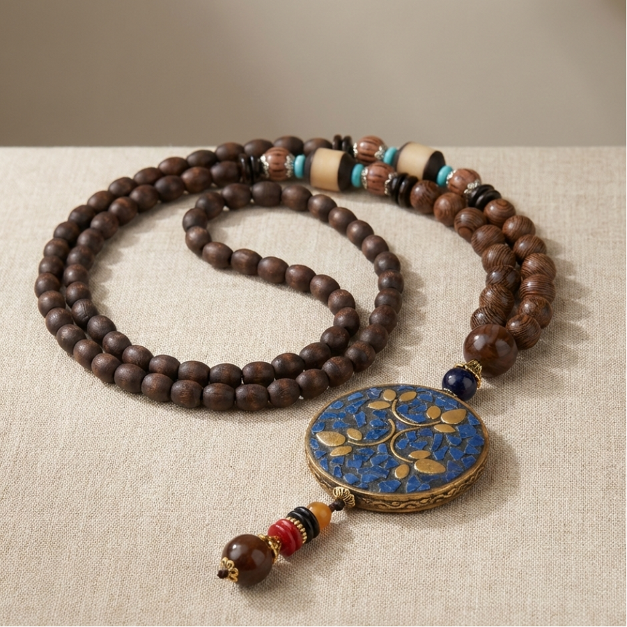 Collar Mosaico Azul<br>Conexión y Armonía