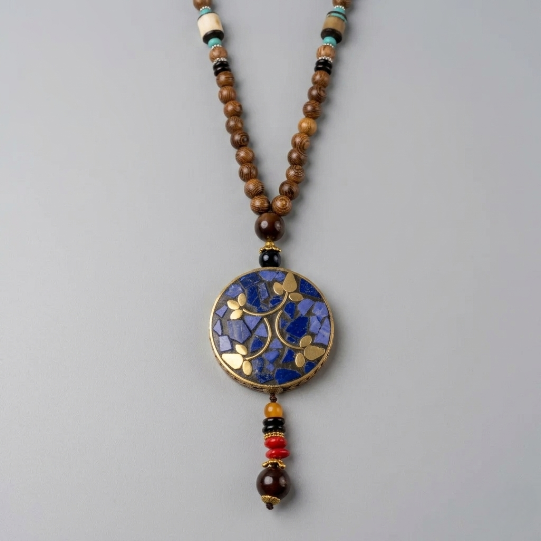 Collar Mosaico Morado <br> Conexión y Armonía