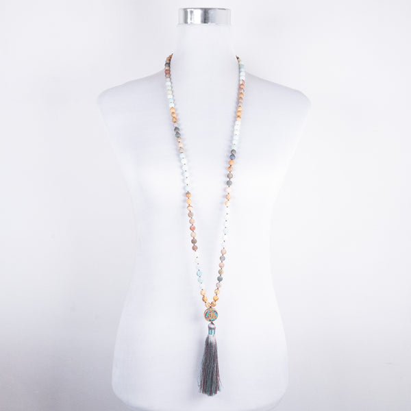 Mala Nepalí de Meditación - Colgante Om