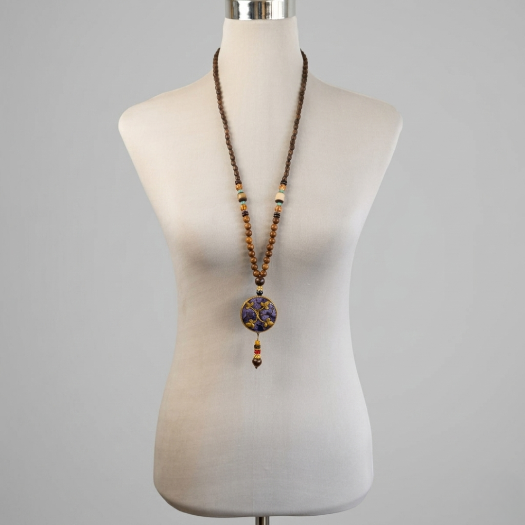 Collar Mosaico Morado <br> Conexión y Armonía