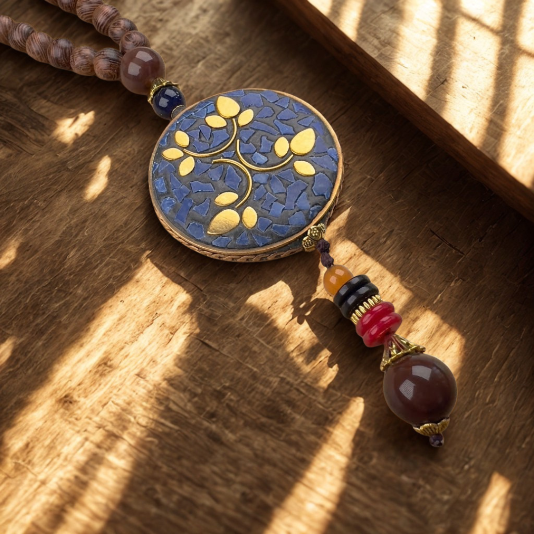 Collar Mosaico Azul<br>Conexión y Armonía