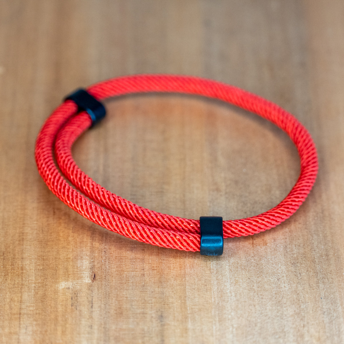 Pulsera Minimalista de Yoga de Cuerda 4mm - Rojo
