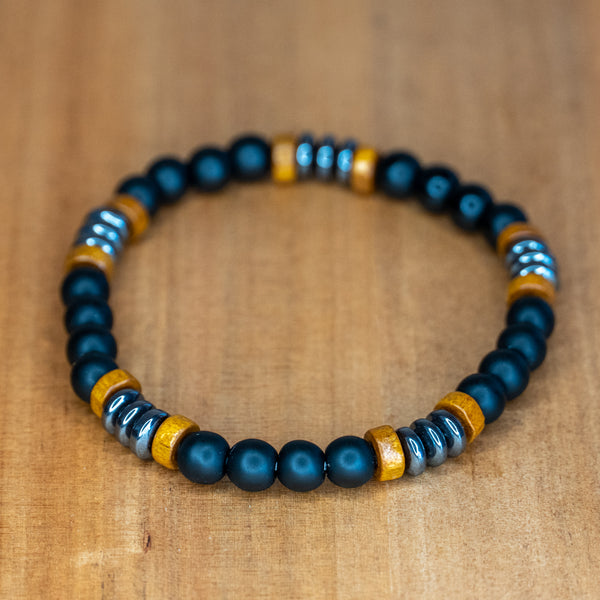 Pulsera cuentas de 6 mm - Hematita