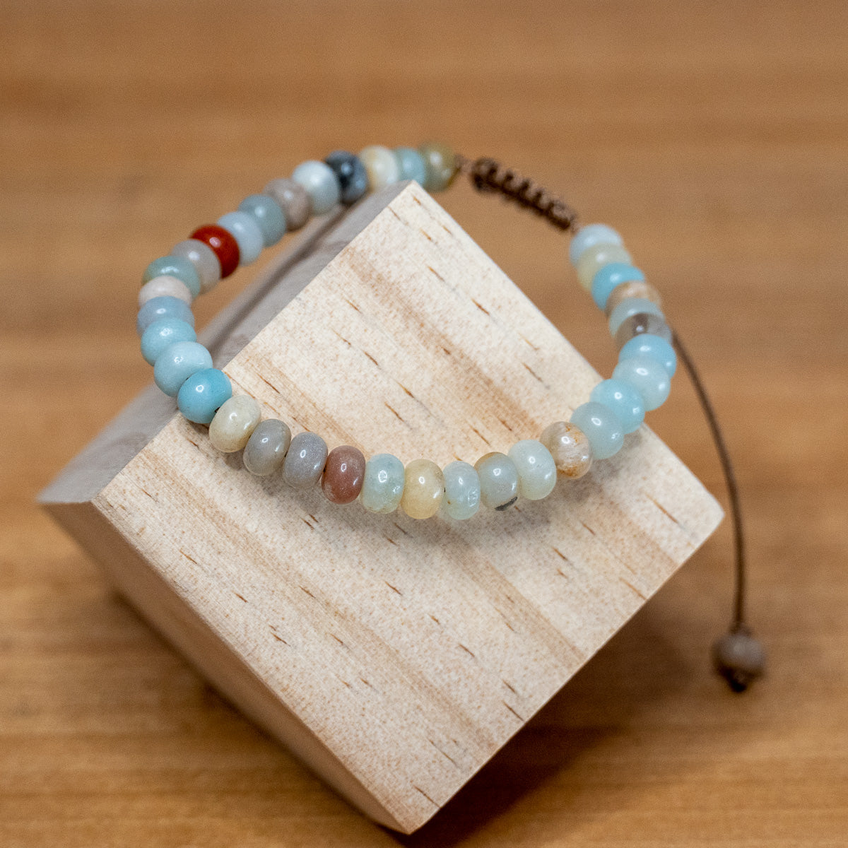 Pulsera Amistad de Piedra Natural -  Amazonita