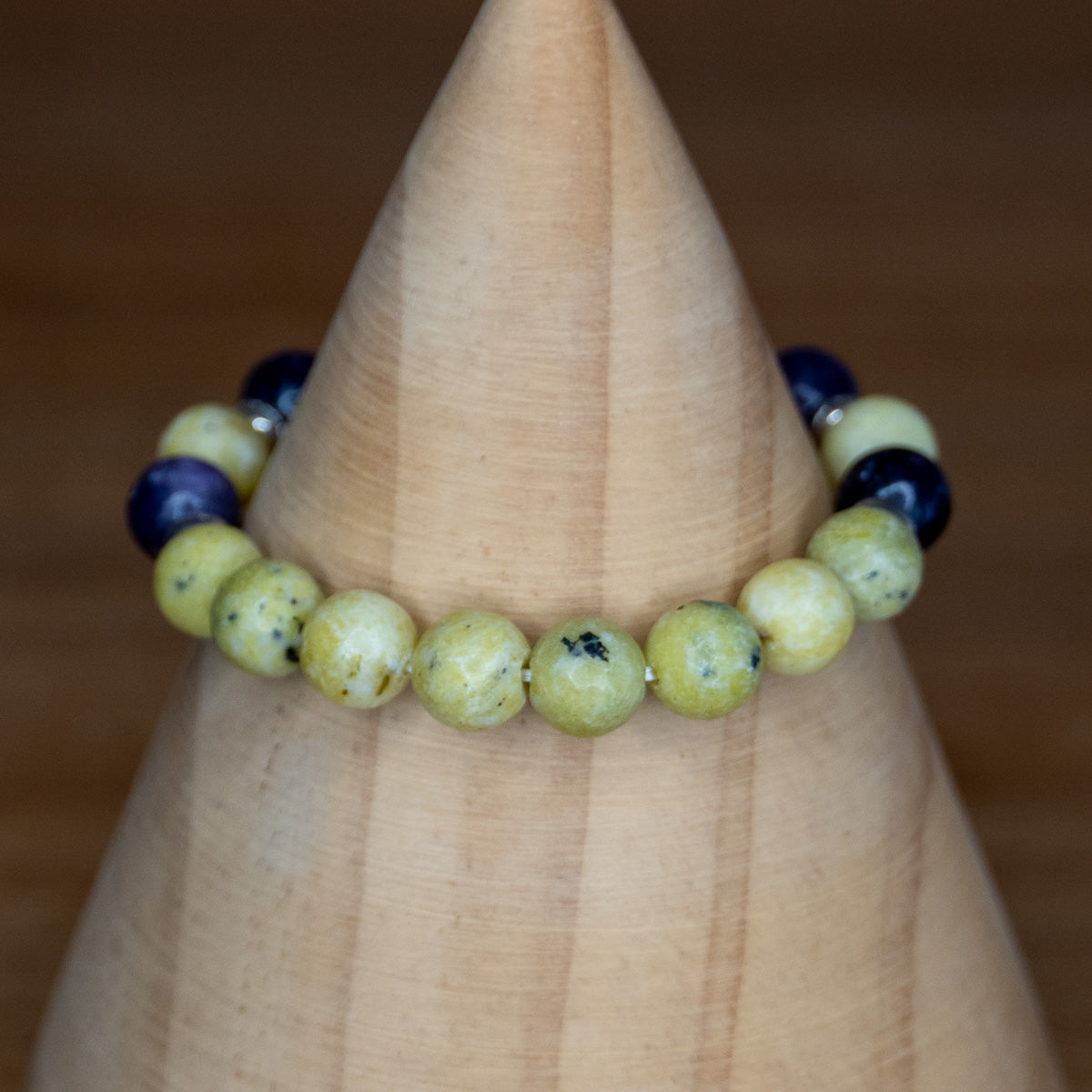 Pulsera relajación <br> Amatista y Howlita