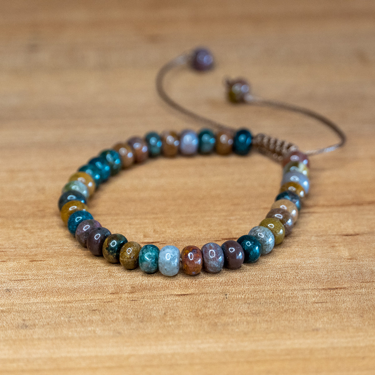 Pulsera Amistad de Piedra Natural -  Ónix Oceánico