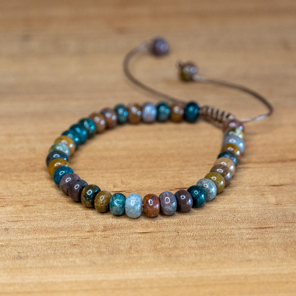 Pulsera Amistad de Piedra Natural -  Ónix Oceánico