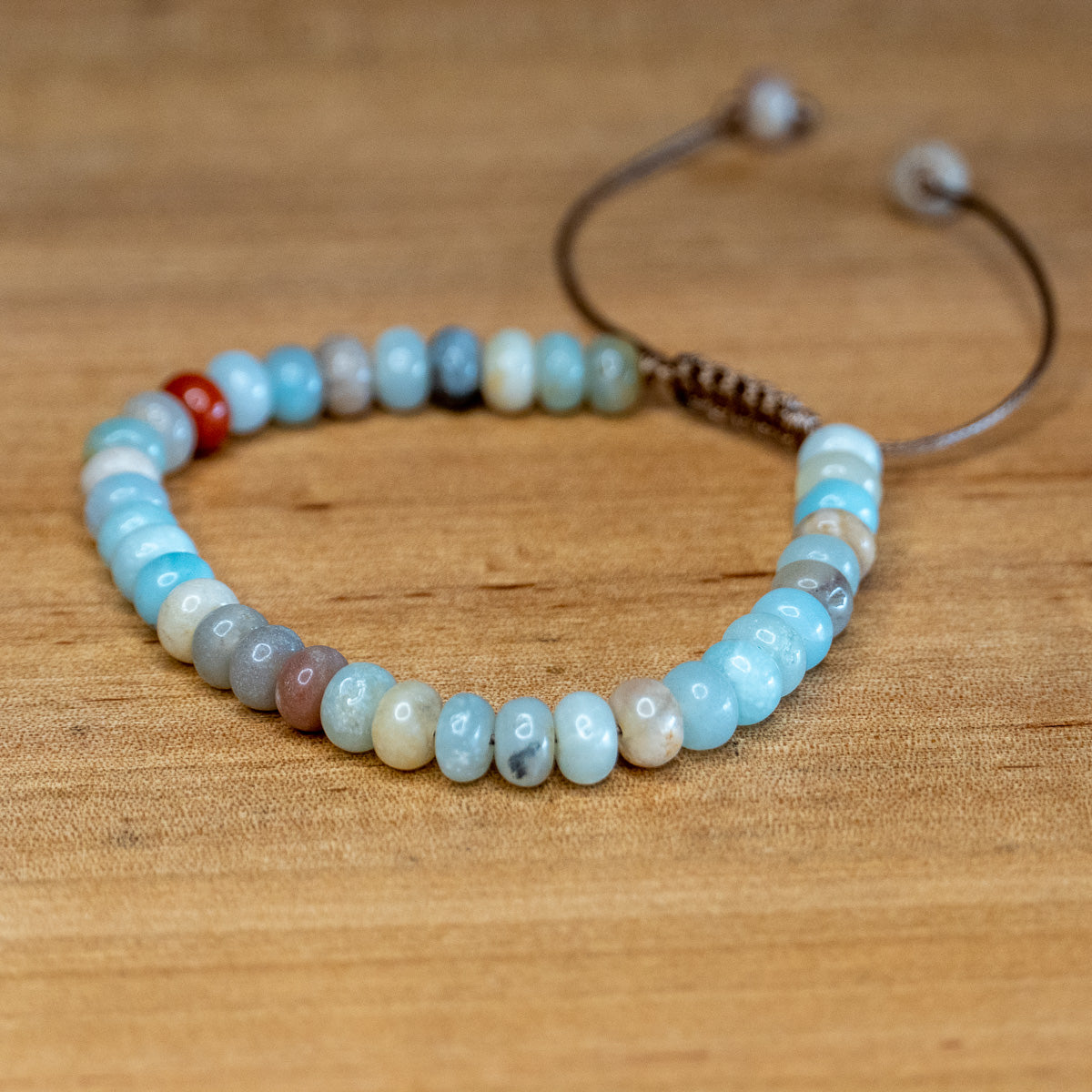 Pulsera Amistad de Piedra Natural -  Amazonita