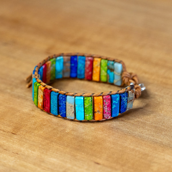 Pulsera Chakra de Piedra Natural - Jaspe