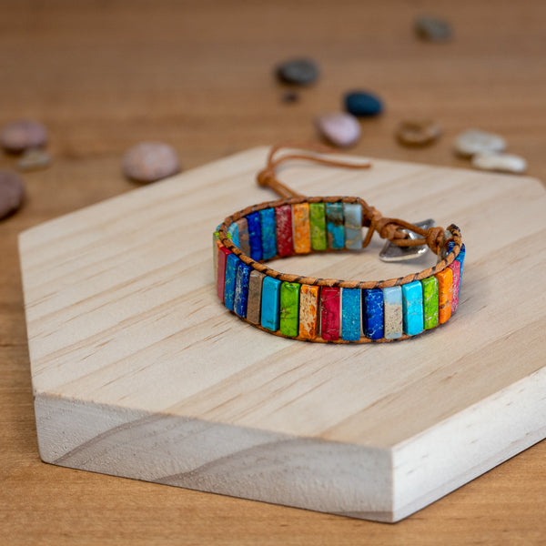 Pulsera Chakra de Piedra Natural - Jaspe