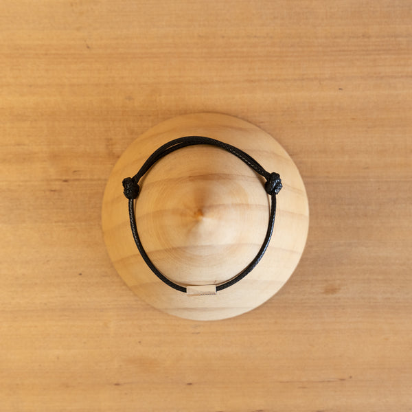 Pulsera Rectángulo plata 925 - Negro