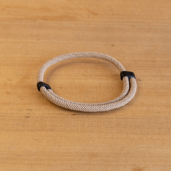 Pulsera Minimalista de Yoga de Cuerda 4mm - Beige
