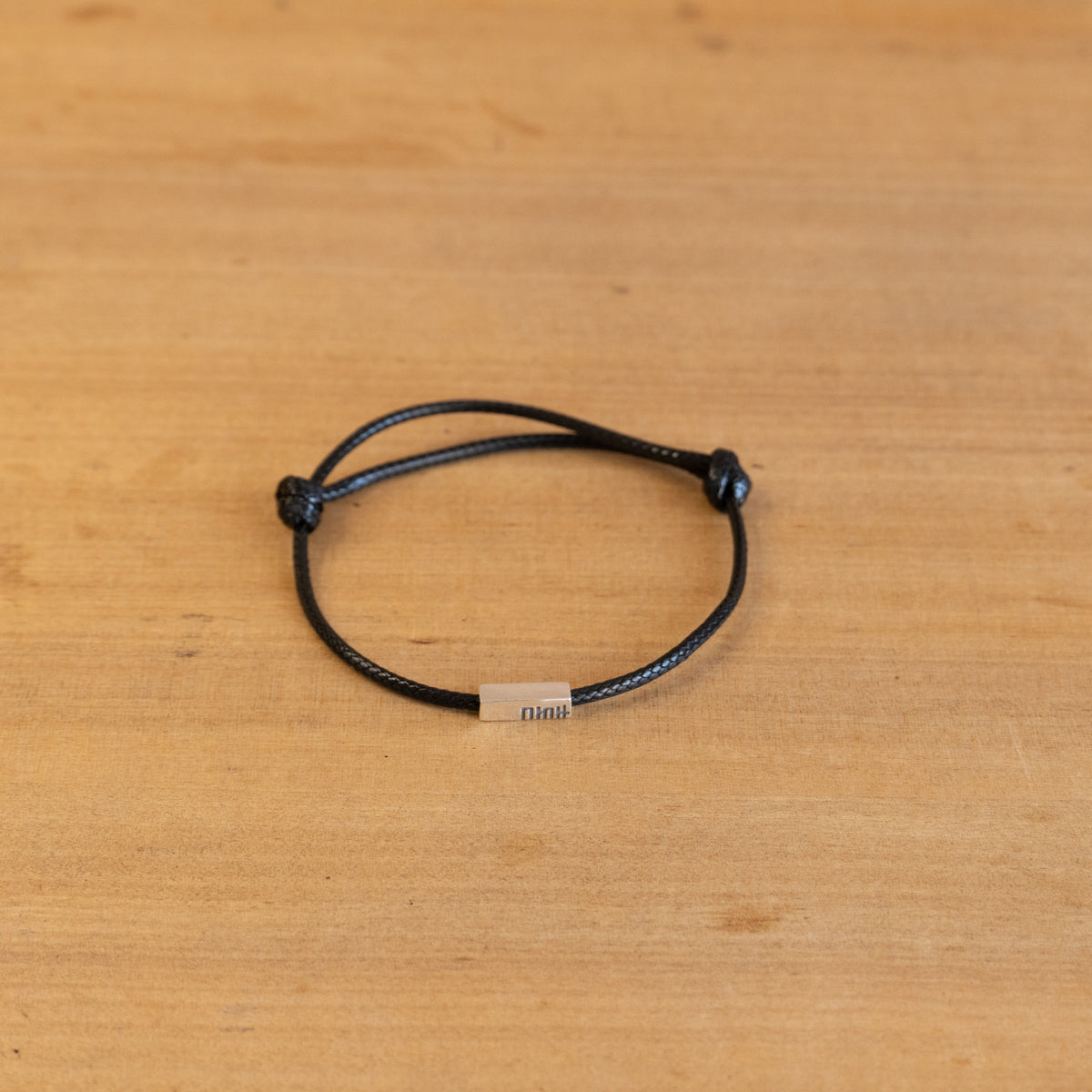 Pulsera Rectángulo plata 925 - Negro