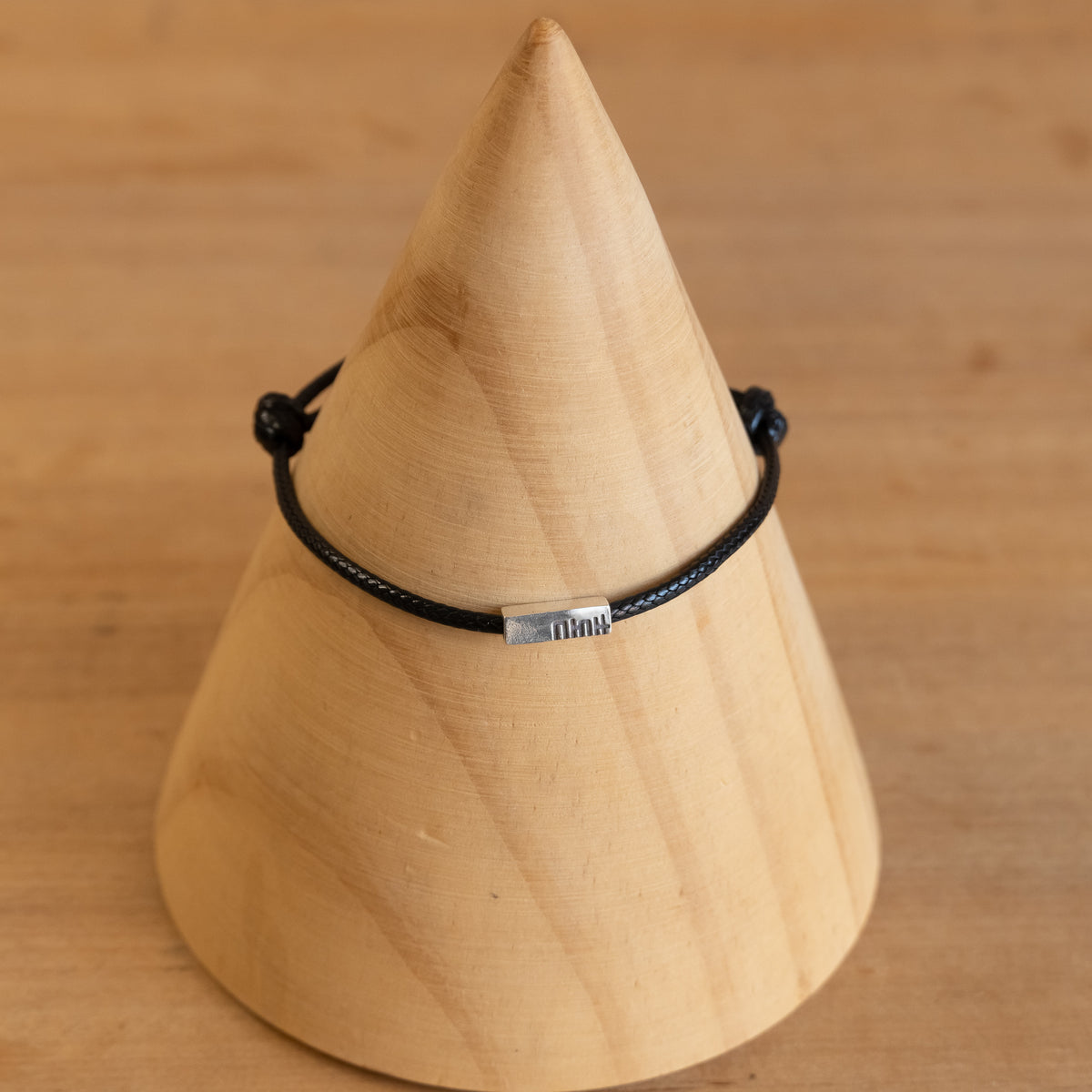 Pulsera Rectángulo plata 925 - Negro