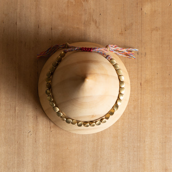 Pulsera Hilo de la suerte con cuentas de Cobre Tibetano