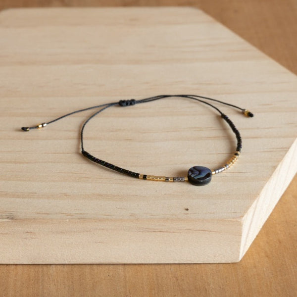 Pulsera Abulón y Mostacillas <br> Armonía y Protección
