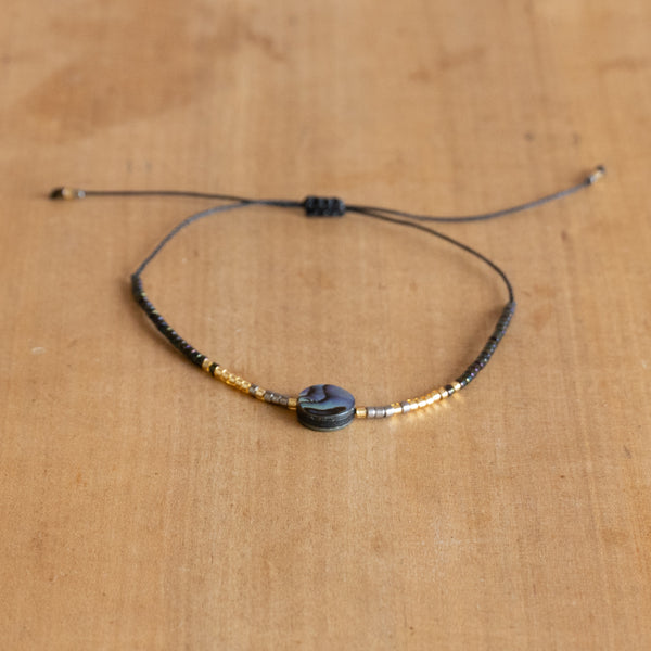 Pulsera Abulón y Mostacillas <br> Armonía y Protección