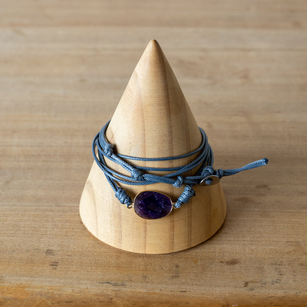 Pulsera tipo correa - Amatista