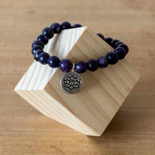 Pulsera de Amatista Natural <br> Calma y Conexión Espiritual