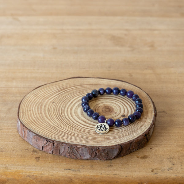 Pulsera de Amatista Natural <br> Calma y Conexión Espiritual