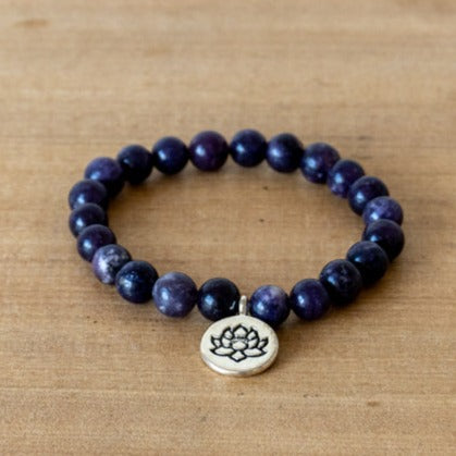 Pulsera de Amatista Natural <br> Calma y Conexión Espiritual