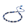 Pulsera fina de piedra natural 3mm con cuentas de lapislázuli