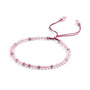 Pulsera Cuarzo Rosado Minimalista de Piedra Natural