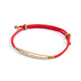 Pulsera con Hilo rojo y Enchapado Oro  - Om Mani Padme Hum