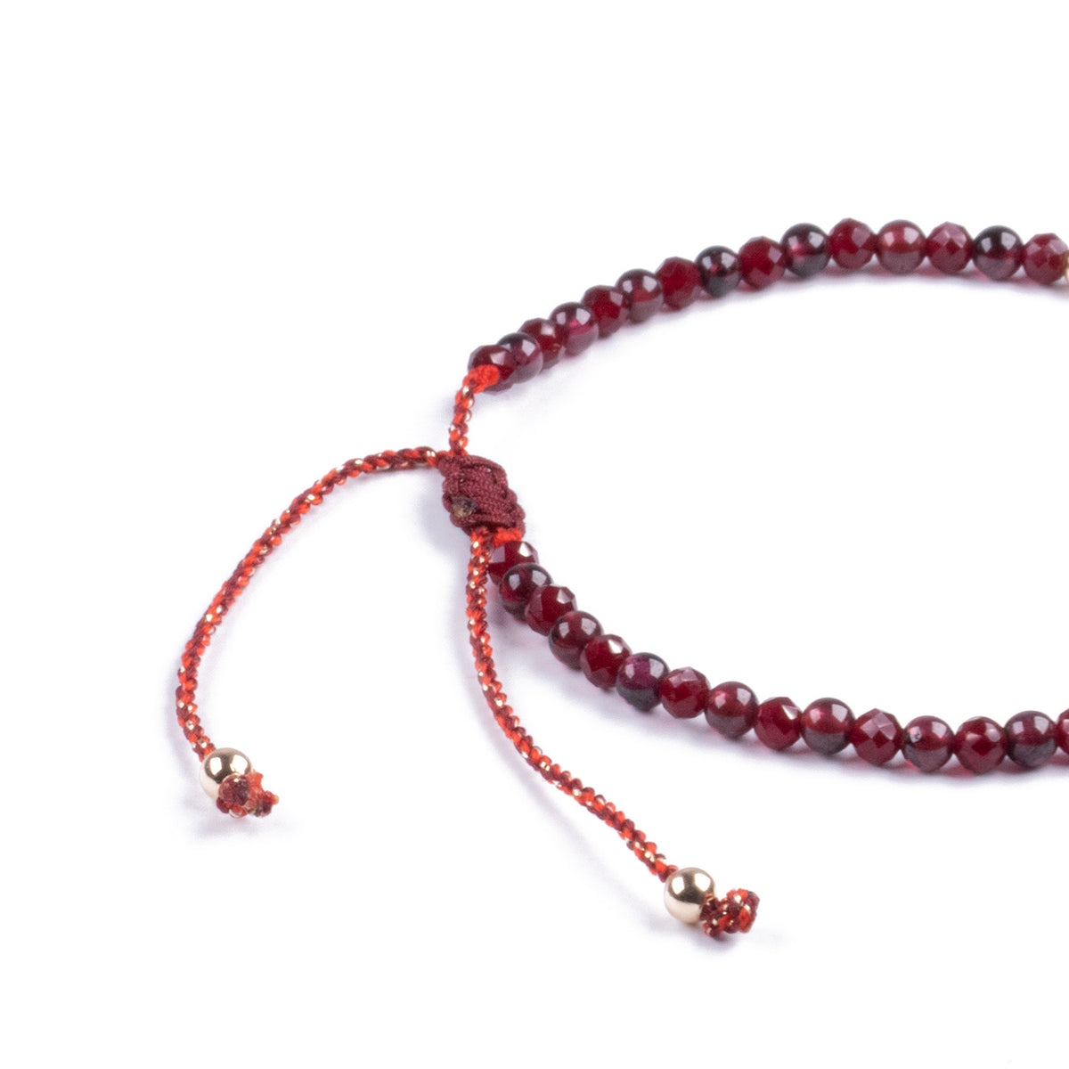 Pulsera Granate Minimalista de Piedra Natural