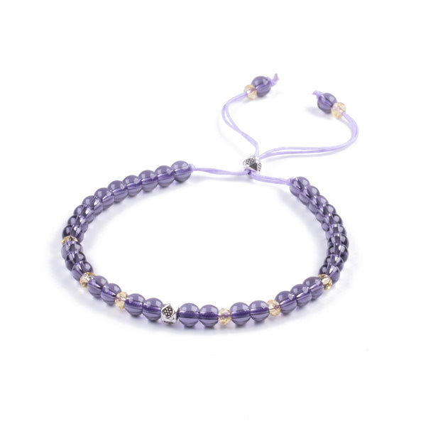 Pulsera Amatista Minimalista de Piedra Natural