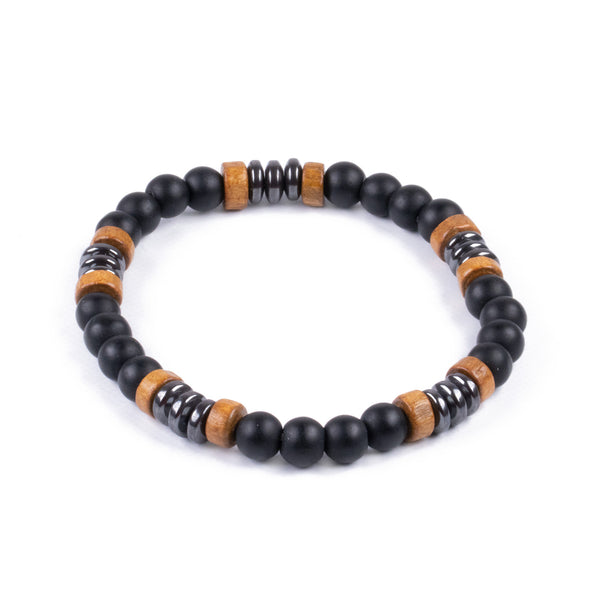 Pulsera cuentas de 6 mm - Hematita