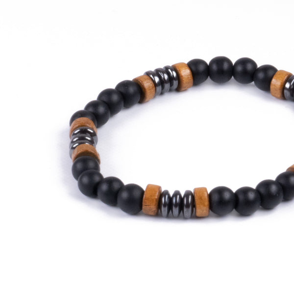 Pulsera cuentas de 6 mm - Hematita