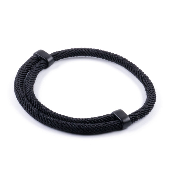 Pulsera Minimalista de Yoga de Cuerda 4mm - Negro