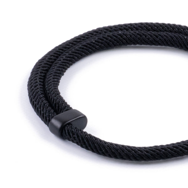 Pulsera Minimalista de Yoga de Cuerda 4mm - Negro