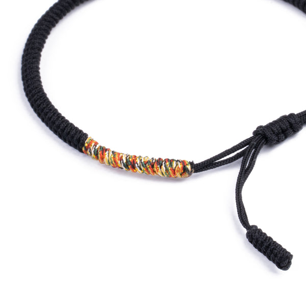 Pulsera Budista Tibetana de la Suerte - Negra