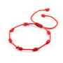 Pulsera Hilo rojo 7 Nudos