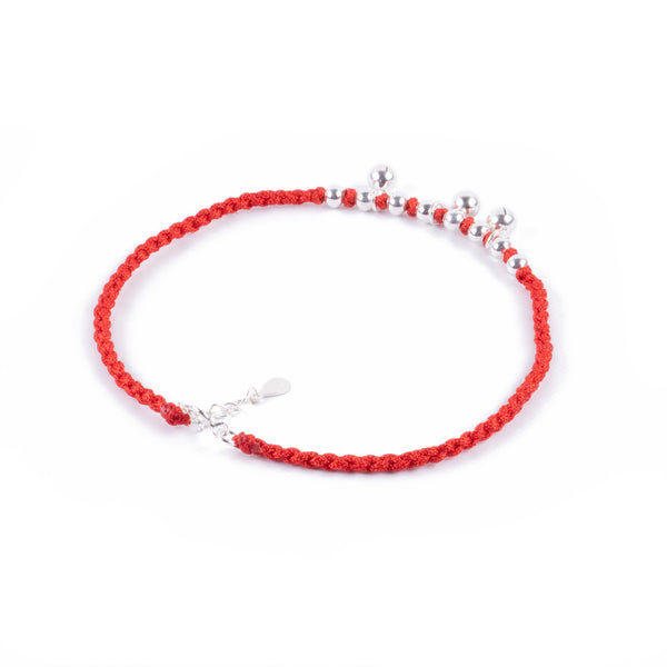 Tobillera Cascabeles plata 925