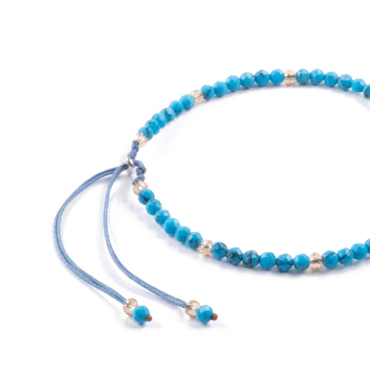 Pulsera Turquesa Minimalista de Piedra Natural