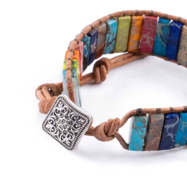 Pulsera Chakra de Piedra Natural - Jaspe