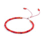 Pulsera de piedra natural 3mm con cuentas de Ónix Rojo