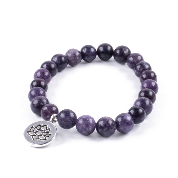 Pulsera de Amatista Natural <br> Calma y Conexión Espiritual