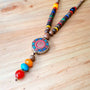Collar Nepalí de Madera - Patrón Tradicional