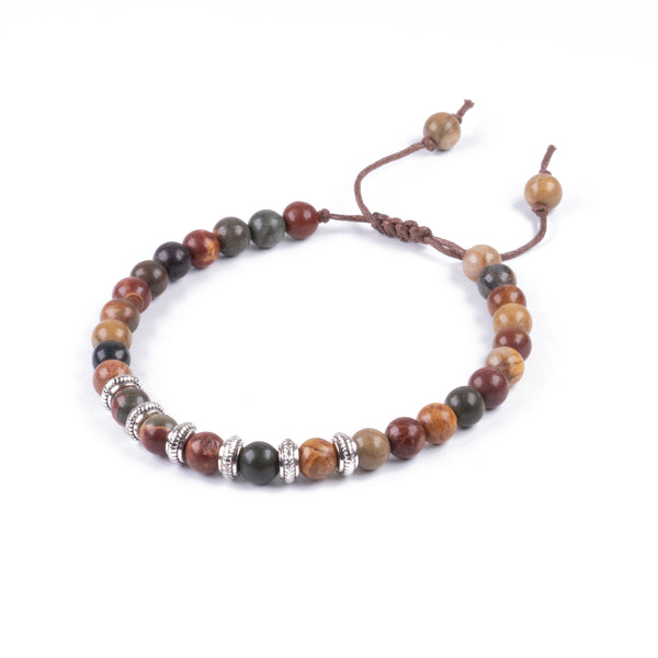 Pulsera de piedra jaspe Picasso 6 mm