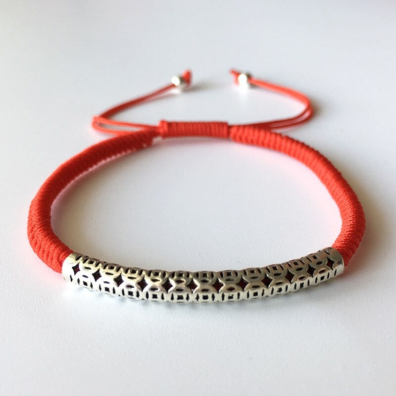 Pulsera Hilo Rojo y plata 925 - Suerte Tailandesa