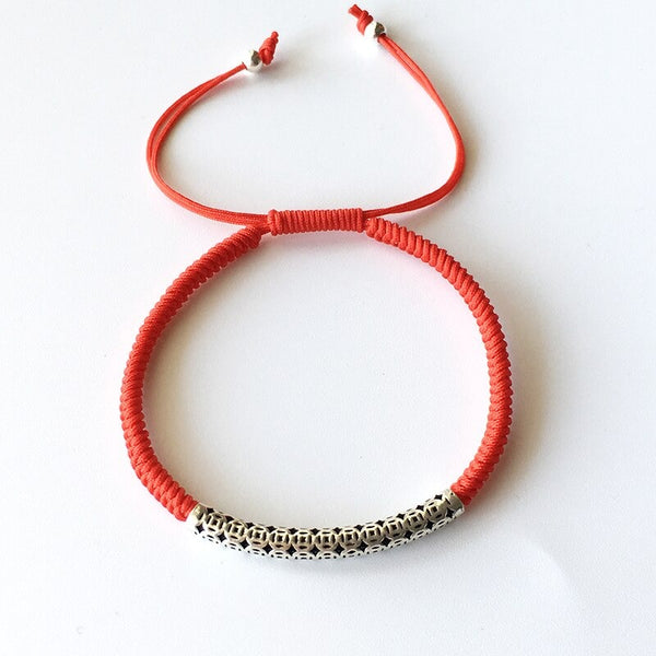 Pulsera Hilo Rojo y plata 925 - Suerte Tailandesa