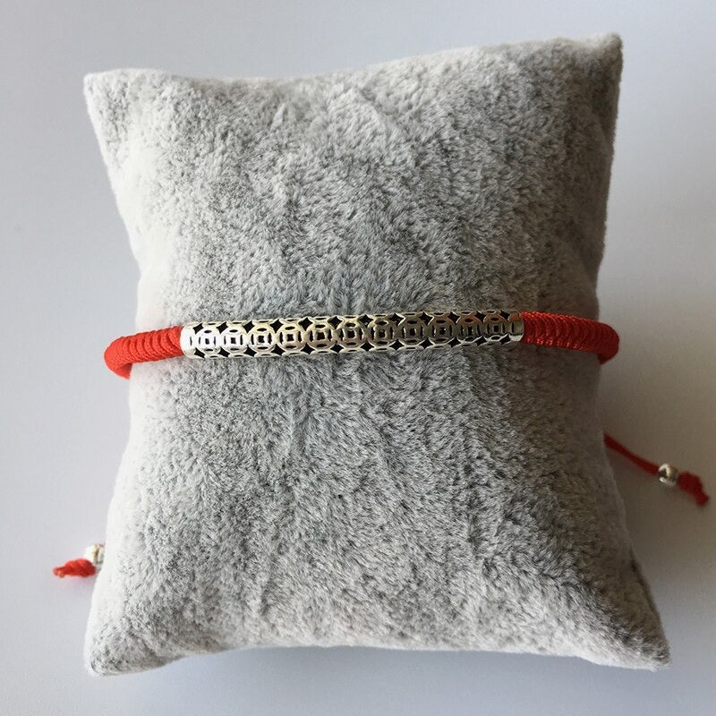 Pulsera Hilo Rojo y plata 925 - Suerte Tailandesa
