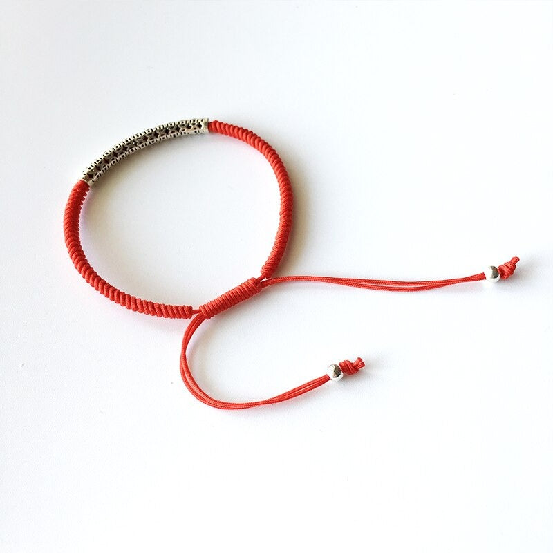 Pulsera Hilo Rojo y plata 925 - Suerte Tailandesa