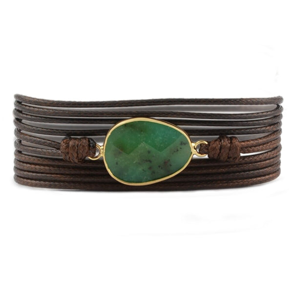 Pulsera Jade Verde<br>Tipo Correa